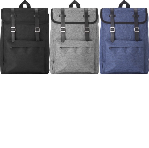 Mochila em poliéster (210D) Genevieve - Grey
