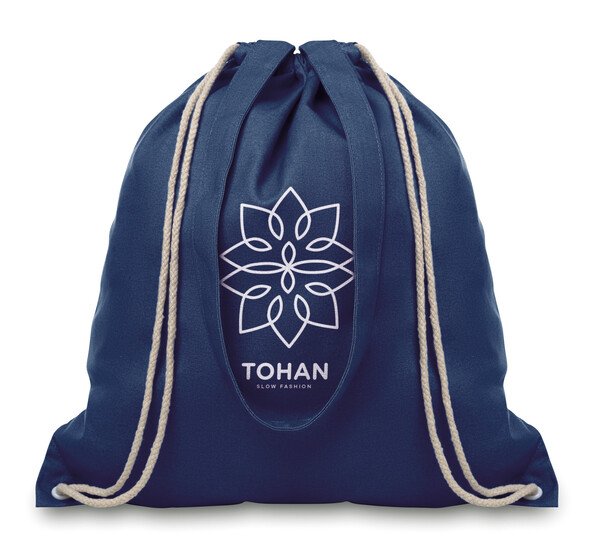 Taška se šňůrkami a uchy Moira - Modrá