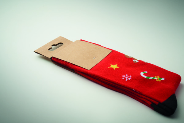 Pair of Christmas socks L Soc Large - Red
