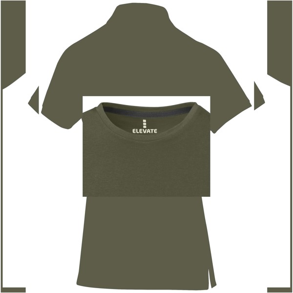 T-shirt de manga curta Nanaimo de mulher - Verde floresta / M