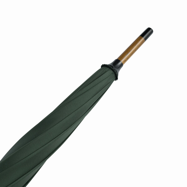Automatic Wooden Stick Umbrella Boogie - Grey