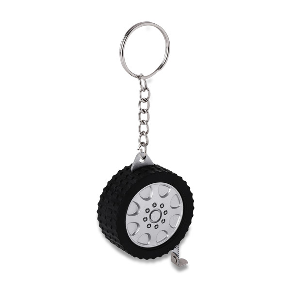Keyring with 1 m tape measure