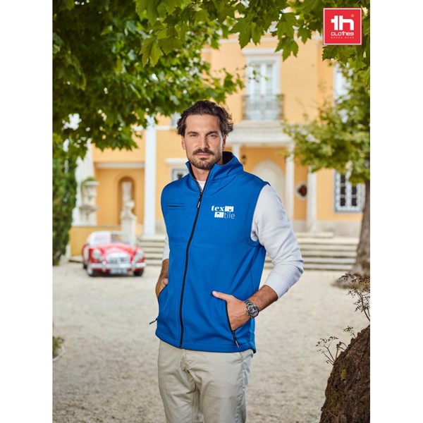 THC BAKU. Gilet softshell unisexe - Bleu Royal / 3XL