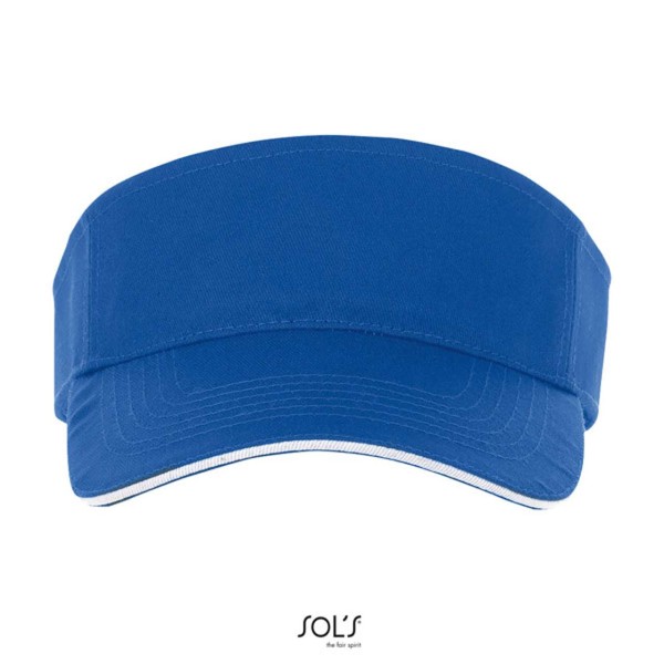 Sol's Ace - Unisex Visor - Royal Blue / White