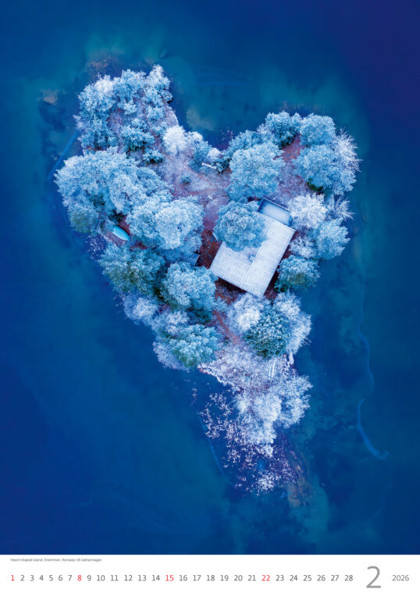 Nástěnný kalendář World from Above 2026