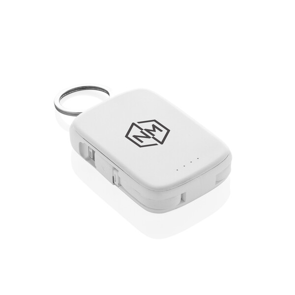 Nexo RCS sleutelhanger powerbank 2.000 mAh met geïntegreerde - Wit