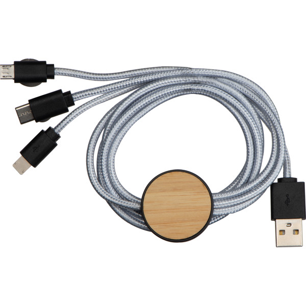 Charging cable ERNESTYNA - Silvergrey