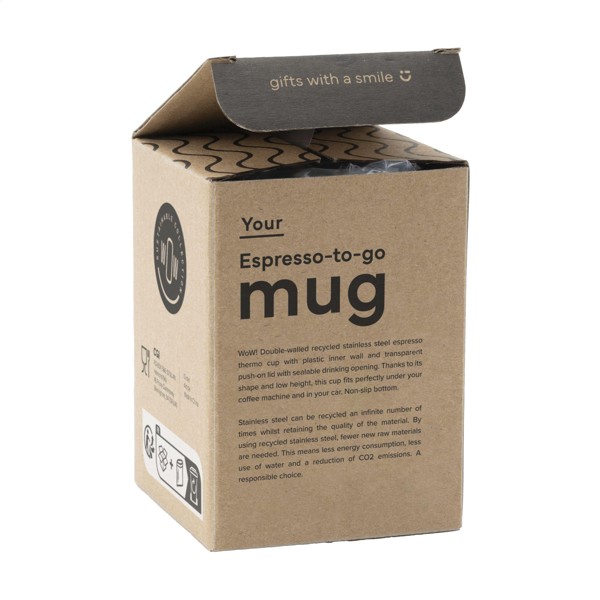 Espresso-to-Go Mug RCS Recycled Steel 170 ml - argenté