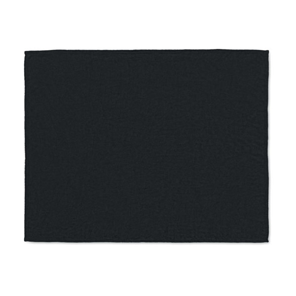 Logan RPET fleece blanket 280g/m², 150x120cm - Black