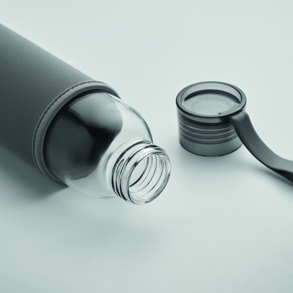 Ebor recycled glass sport bottle, 500 ml - Grey