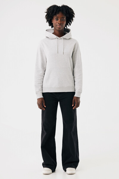 Mikina s kapucí IQONIQ Joshua z recyklované bavlny - Light Heather Grey / 4XL