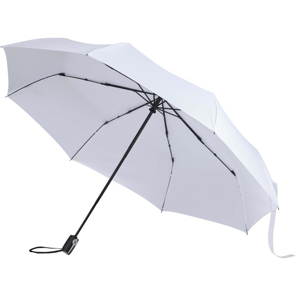 Gale 27" foldable auto open & close RPET umbrella - White
