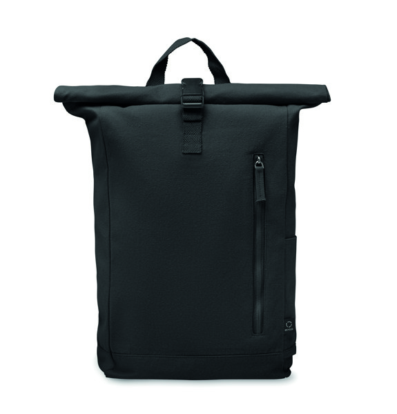 Zaino rolltop 390 gr/m² Kamet - Nero