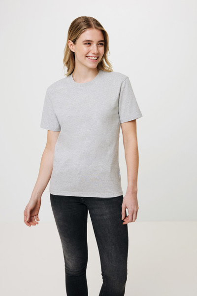T-shirt en coton recyclé non teinté Iqoniq Manuel - Heather Grey / M