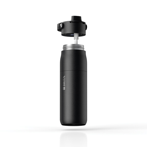Láhev BRITA LARQ iQ Track s čištěním a filtrací vody, 680 ml - Černá