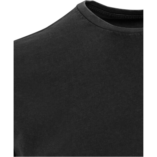 Nanaimo 160 g/m2 gewassen heren T-shirt met korte mouwen - Zwart / M