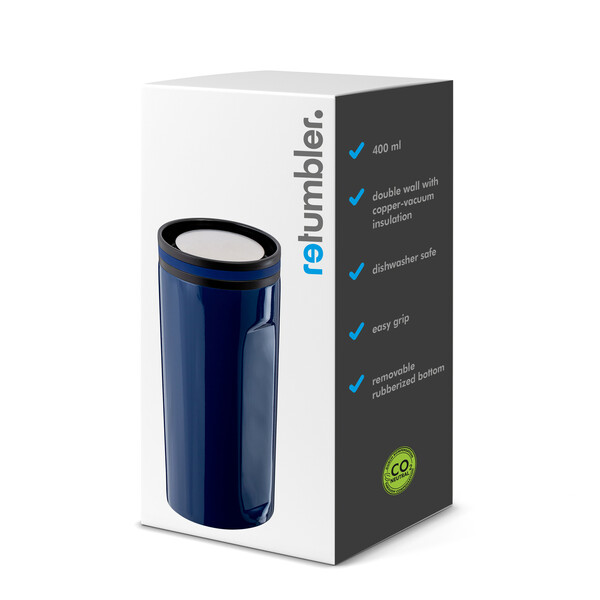 Mug isotherme STEELONE - bleu foncé