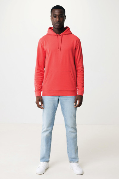Sweat à capuche en coton recyclé Iqoniq Jasper - Luscious Red / XXXL