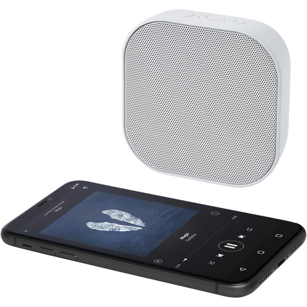 Stark 2.0 3W mini RCS recycled plastic Bluetooth® speaker - White