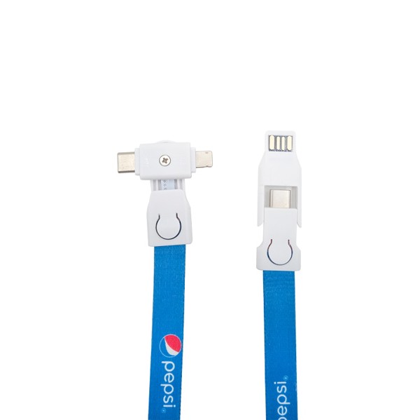 Charging USB lanyard 4in1