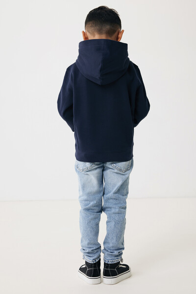 Sweat à capuche avec poches latérales Iqoniq Yengo Kids - Bleu Marine / 56