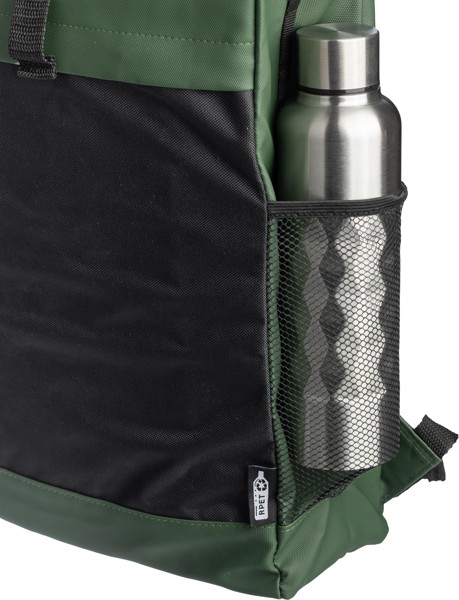 Mochila em poliéster rPET (600D) Yani - cinzento