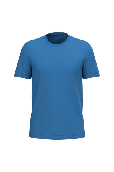 Bio150ic Men's Round Neck T-Shirt - Light Royal Blue / 3XL