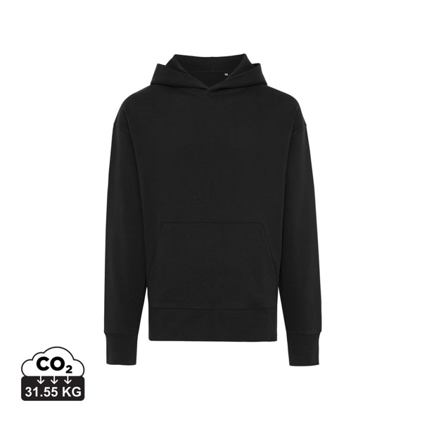 Sweat à capuche en coton recyclé Iqoniq Yoho - Noir / XXXL