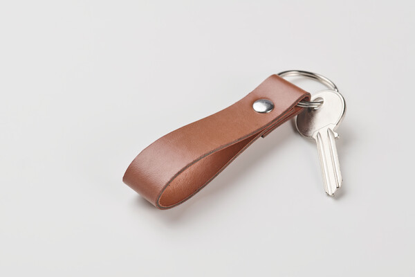 Portachiavi in PU Strokey - Marrone