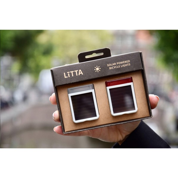 Solar Bikelight lampes de vélo - Blanc