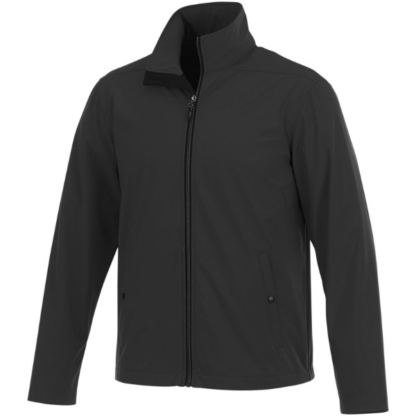 Karmine men's softshell jacket - Solid Black / S