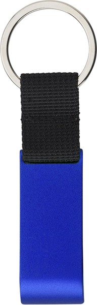 Porte-clés Lionel | Aluminium | Décapsuleur | Jeton de caddie - bleu