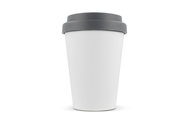 RPP Kaffekop Hvid krop 250ml - Hvid / Grå