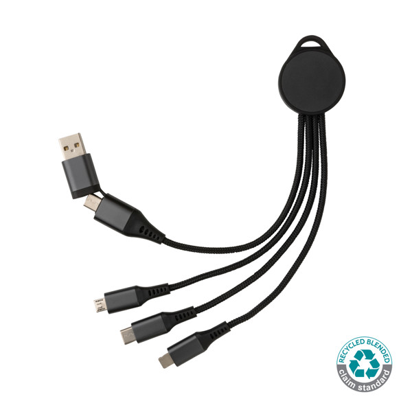 XD - Terra RCS recycled aluminium 6-in-1 charging cable