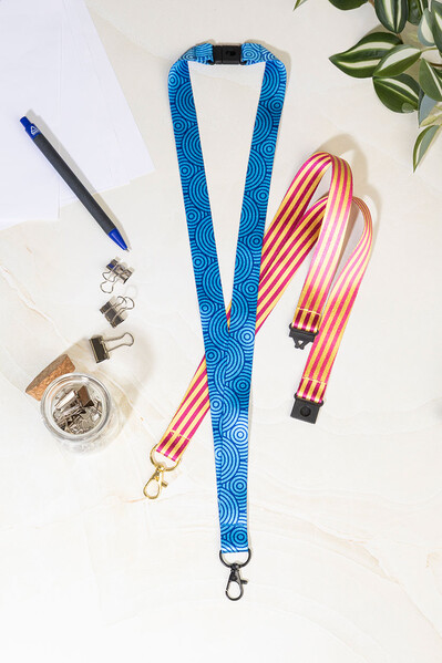 Custom Sublimation Lanyard Subyard Shine Safe - Black