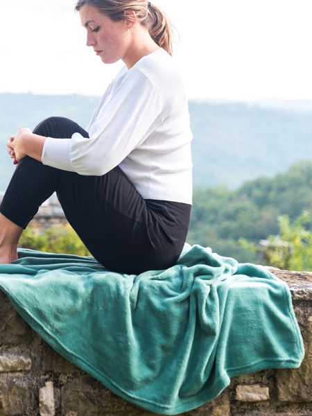 Sherpa Blanket - Rustical Green