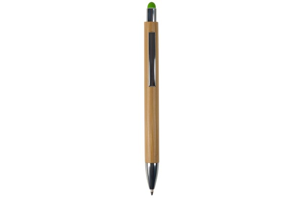 Stylo-stylet New York en bambou - Vert