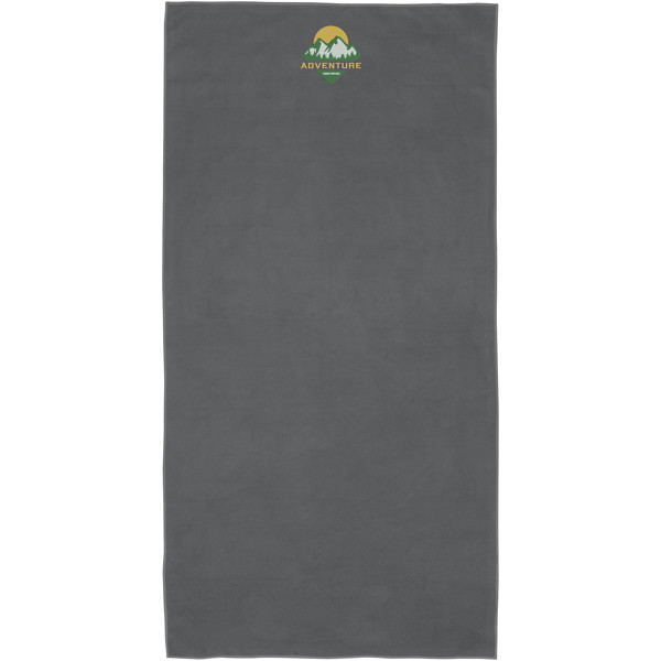 Serviette Pieter certifiée GRS ultra-légère et à séchage rapide 50 x 100 cm - Gris