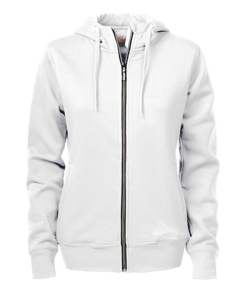 Printer Overhead Lady full zip hoody White XXL