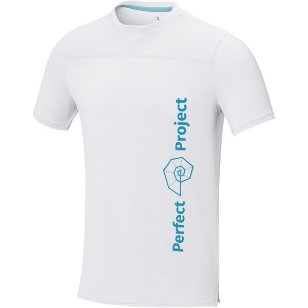 T-shirt Borax à manches courtes et en cool fit recyclé GRS pour homme - Blanc / 3XL