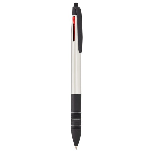 STYLO POINTEUR 3 COULEURS “YAKOV” - Blanc