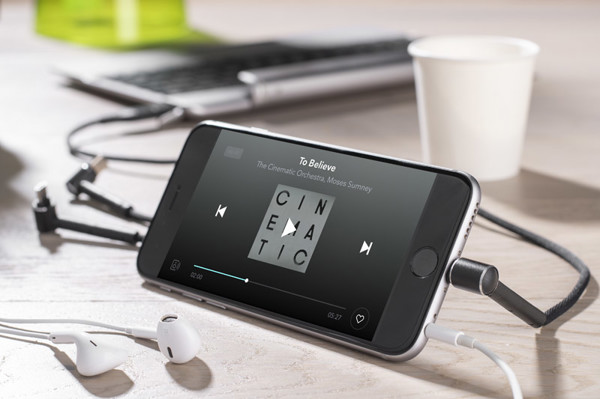 6 in 1 USB cable RICO - black