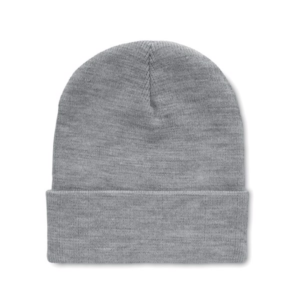 Beanie in RPET with cuff Polo Rpet - White / Grey