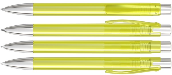 CANDY transparent SI guľôčkové pero - Žltá