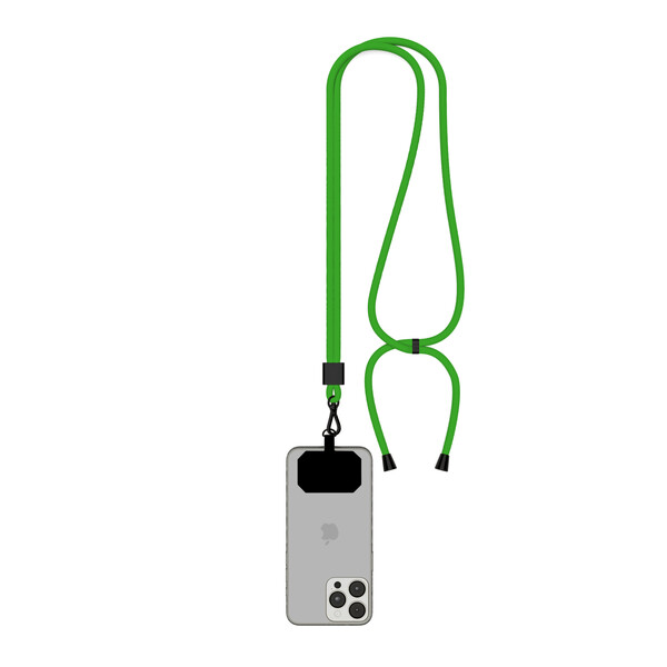 Dvoubarevný držák telefonu Crossbody z polyesteru - Jasná limetkově zelená / Černá příslušenství