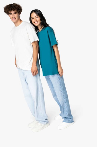 Unisex Shoulder Loose T-Shirt - White / M