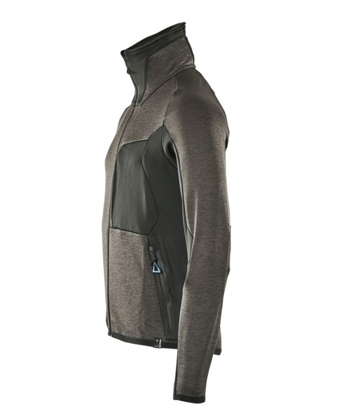 Fleece Jumper with zipper - MASCOT® - Dark Anthracite / Black / S