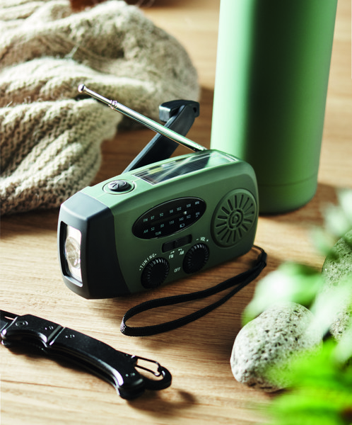 Radio portable avec torche LED MO2746- Onda - Vert Foncé