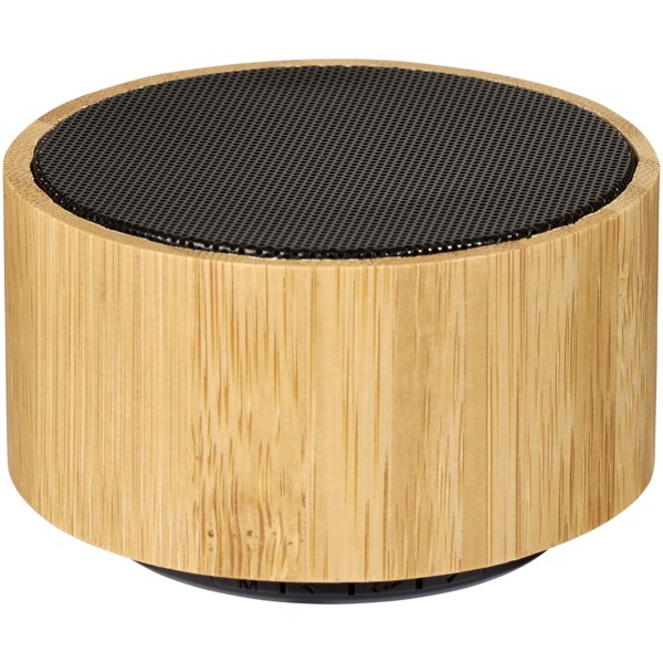 Cosmos bamboo Bluetooth® speaker - Natural / Solid Black