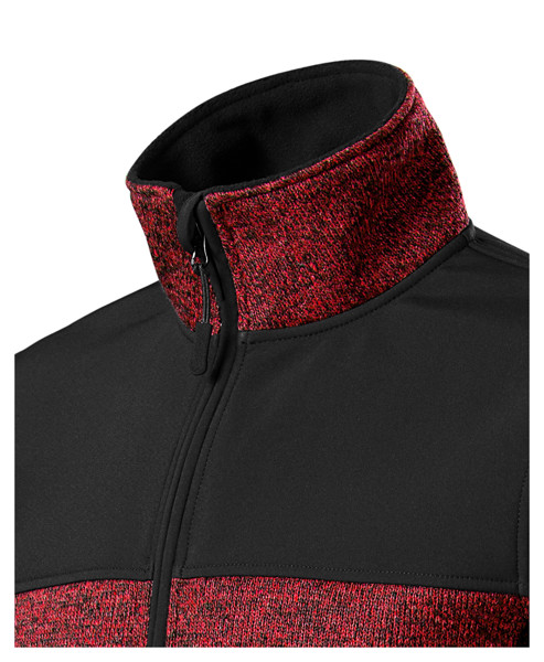 Softshellová Bunda Pánská Rimeck® Casual - Knit Marlboro Red / S